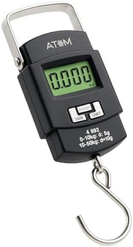 Digital Hanging Luggage Weight Scale with Backlit LCD (110 lbs)