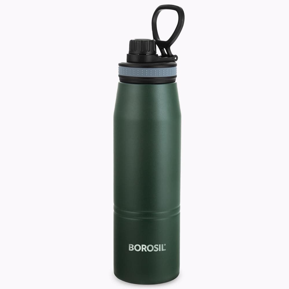 Collapsible Food-Grade Silicone Water Bottle (20 oz)