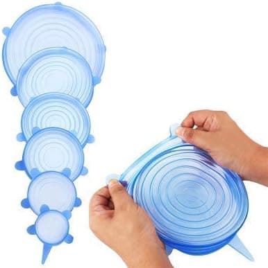 Silicone Stretch Lids for Bowls and Cans (12-Pack)