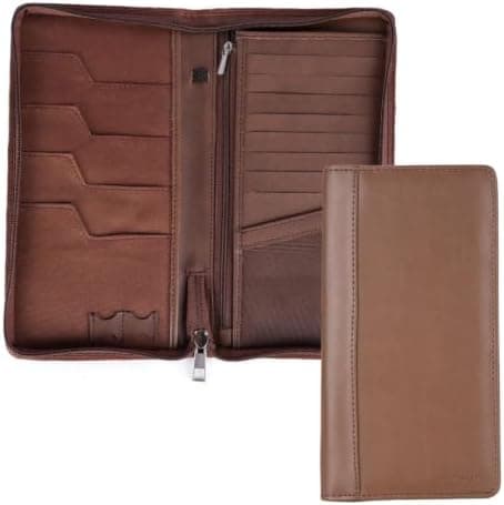 Leatherette Passport and Vaccine Card Holder Case