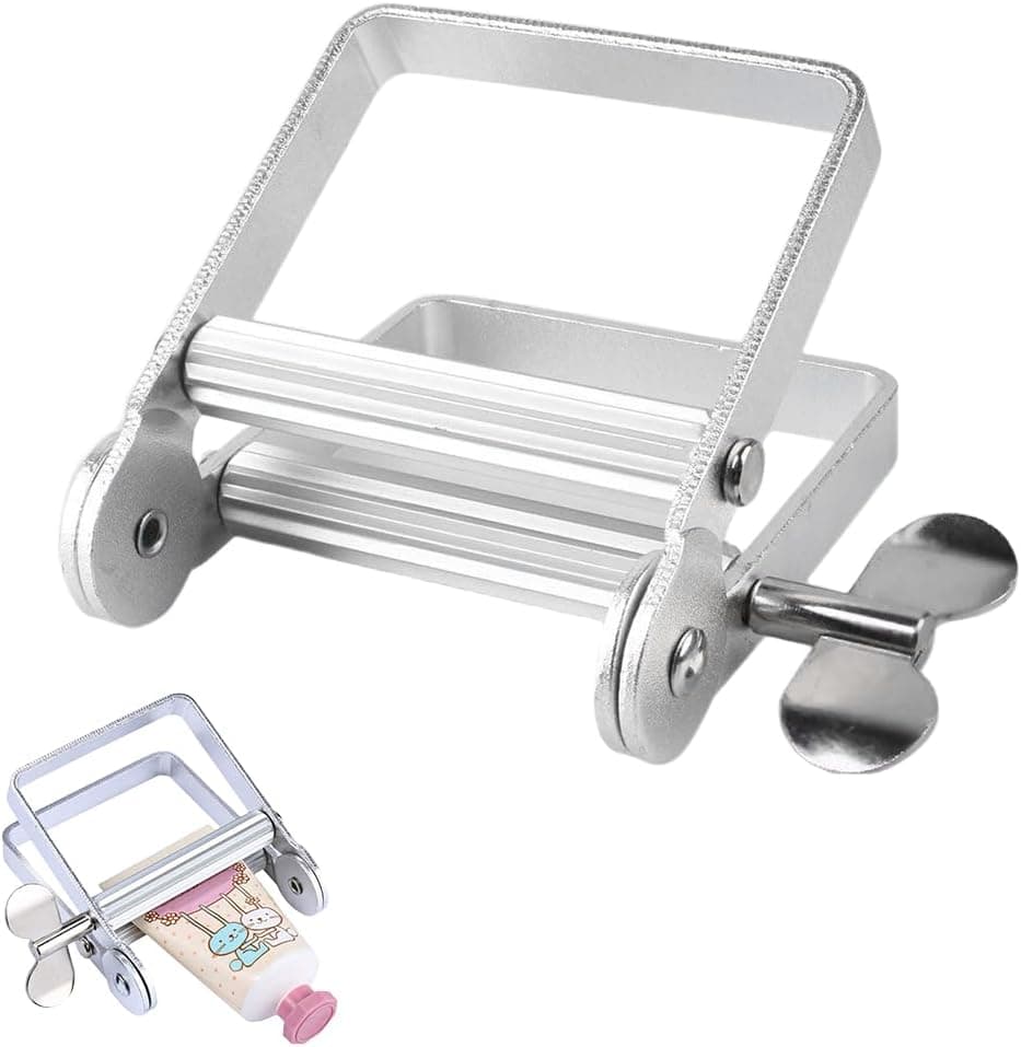 Toothpaste Dispenser & Tube Squeezer Roller Stand (2-Pack)