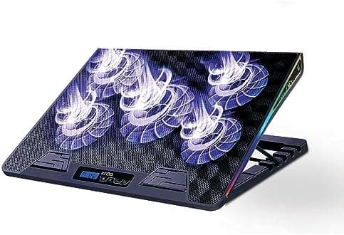 Adjustable Laptop Cooling Stand with 6 Silent Fans