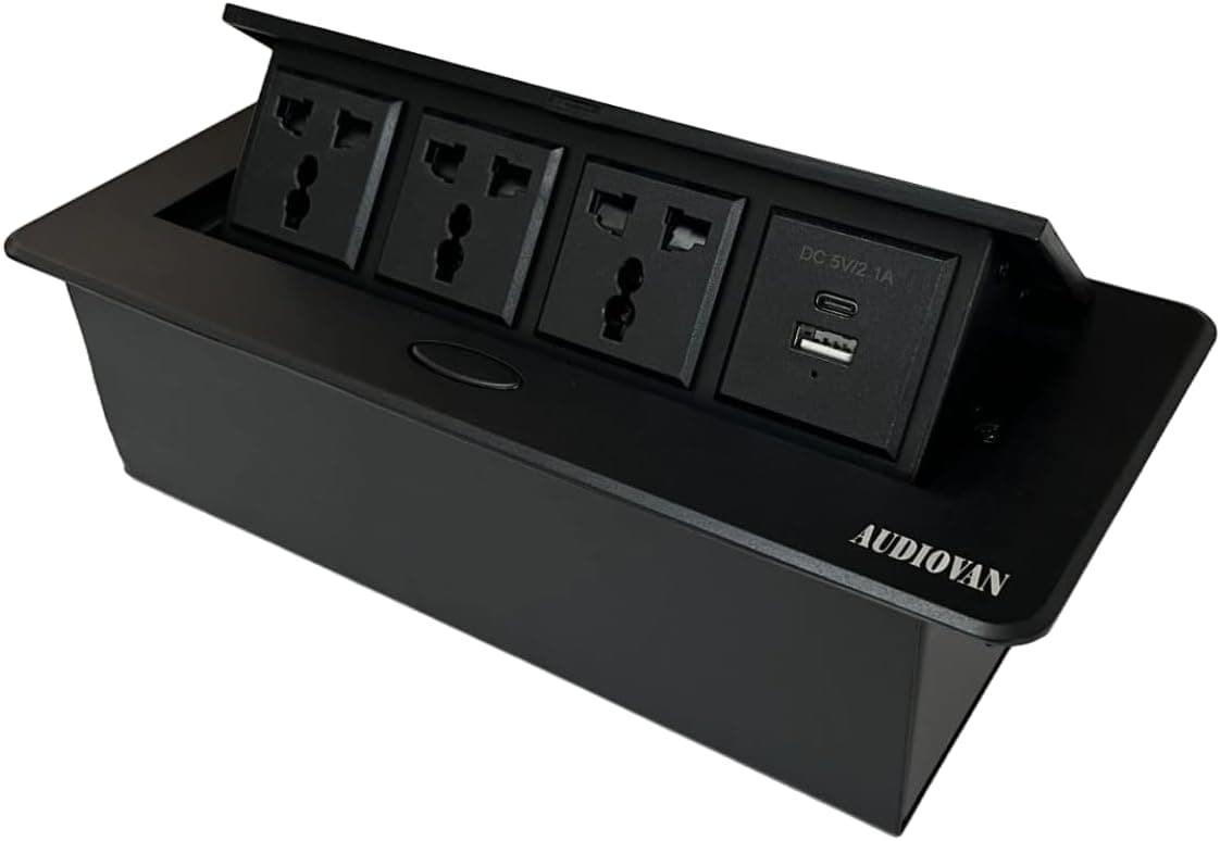 Audiovan Tech Conference Table Connectivity Box
