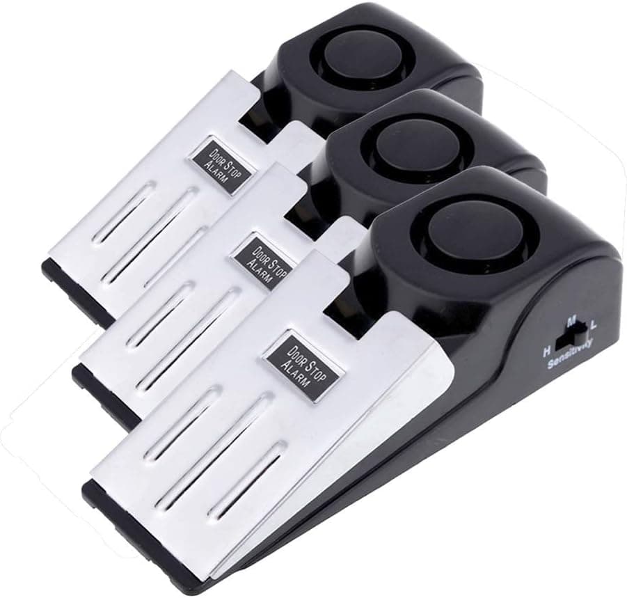 Travel Door Stop Alarm with 120dB Siren for Hotel Safety