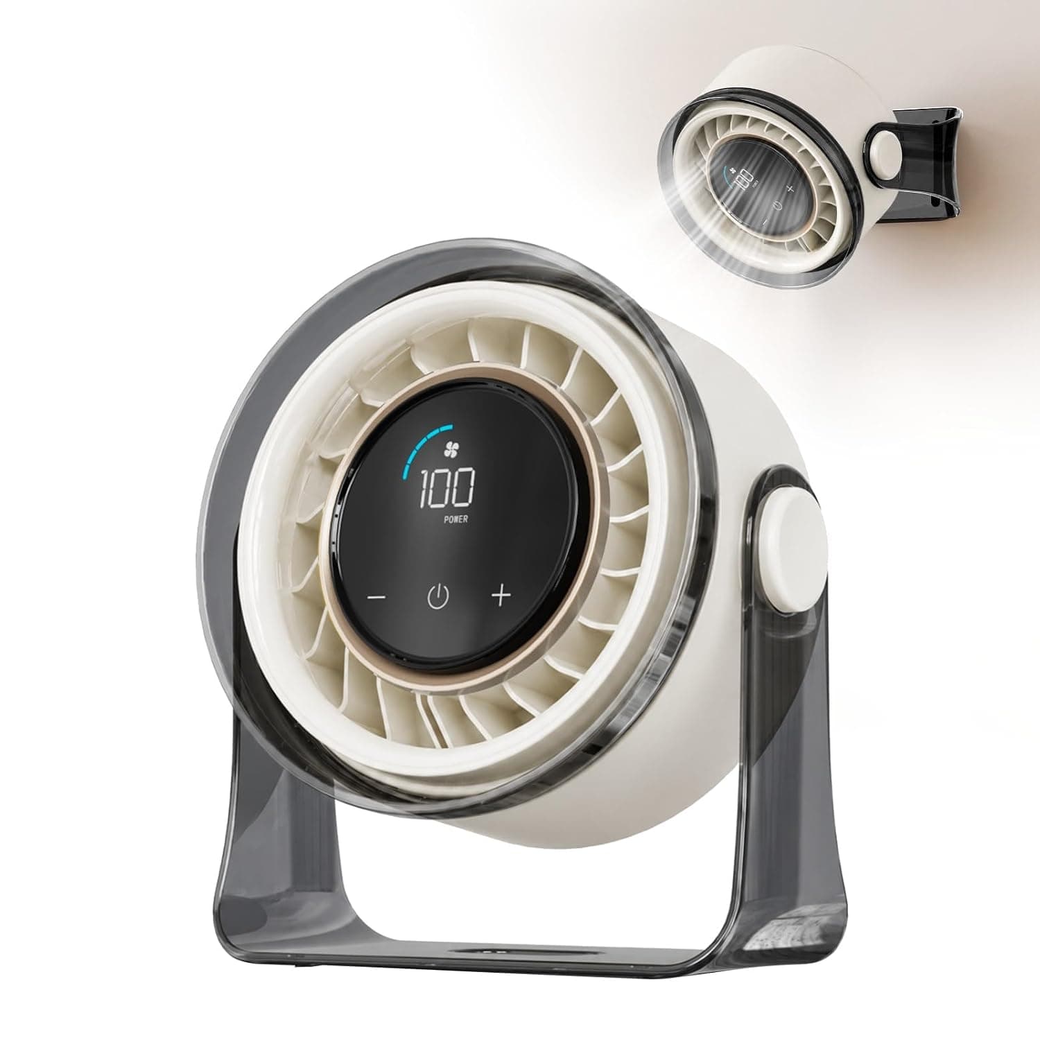 MERTTURM Turbo Silent Portable Desktop Table Fan (11H Battery)