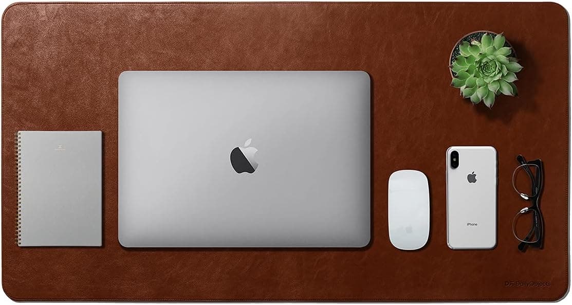 Waterproof PU Leather & Felt Large Desk Pad Blotter (31.5x15.7)