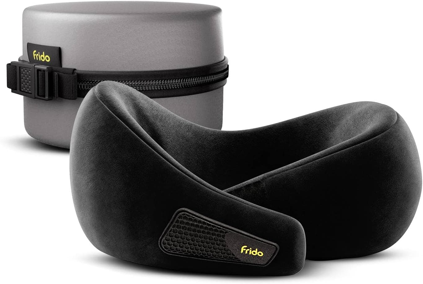 Memory Foam Travel Neck Pillow with 360° Chin Support