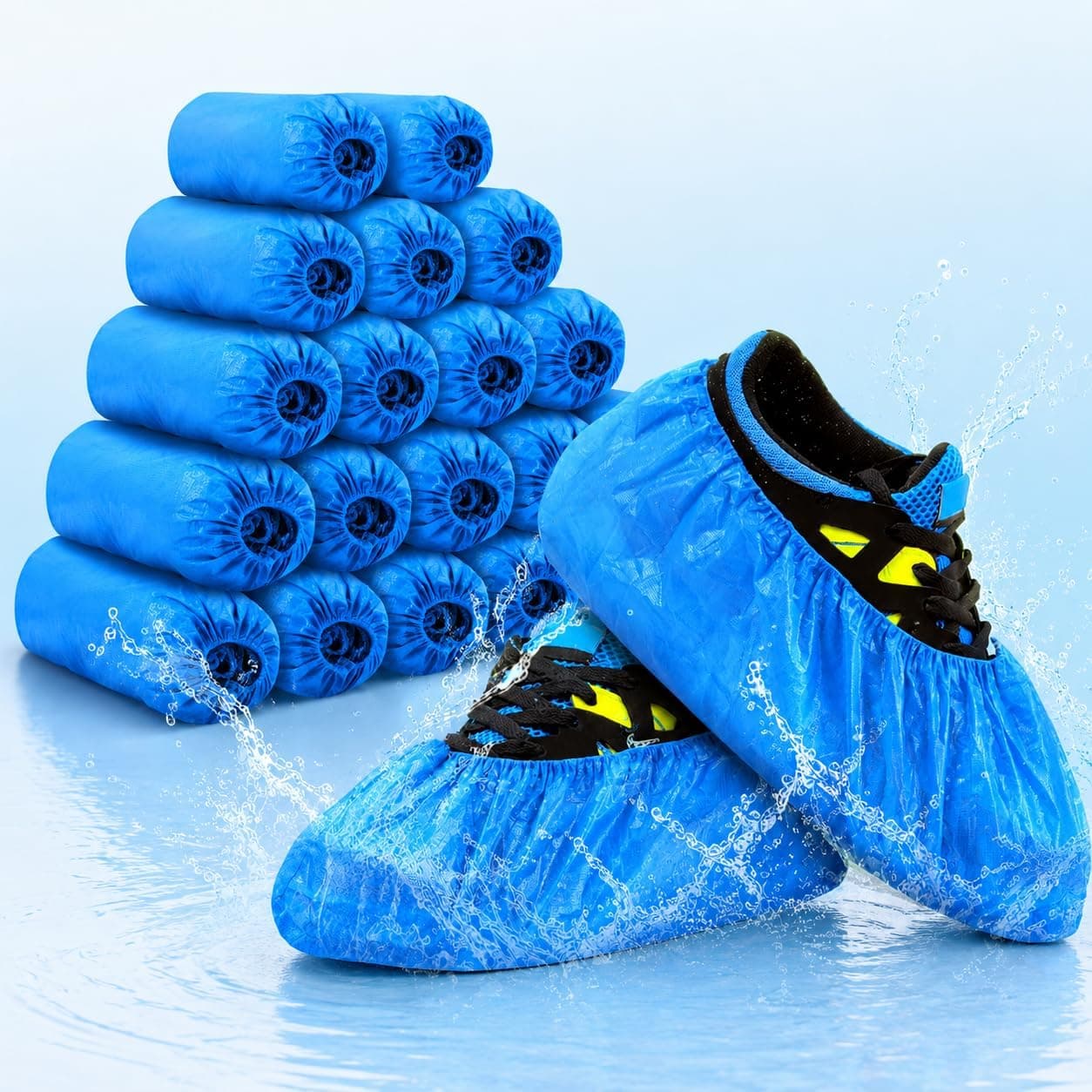 Reusable Non-Slip Silicone Shoe Rain Covers with Tread