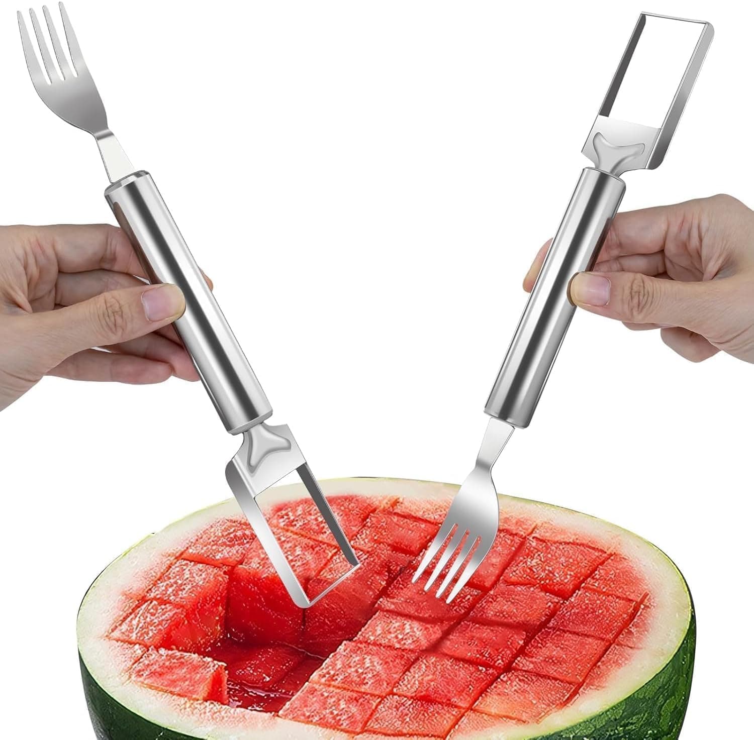 Stainless Steel Watermelon Cube Windmill Slicer