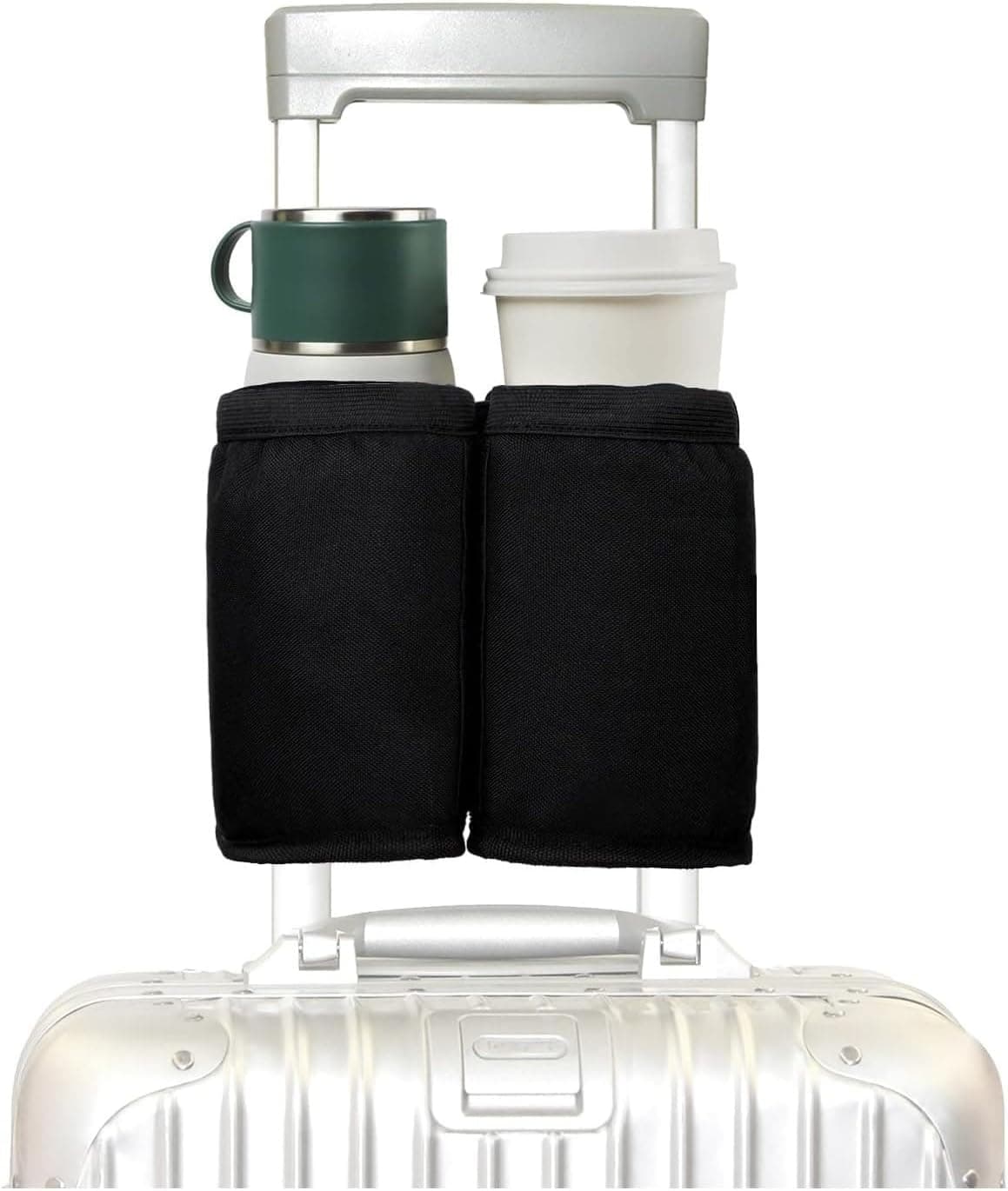 Luggage Cup Holder Caddy for Suitcase Handle