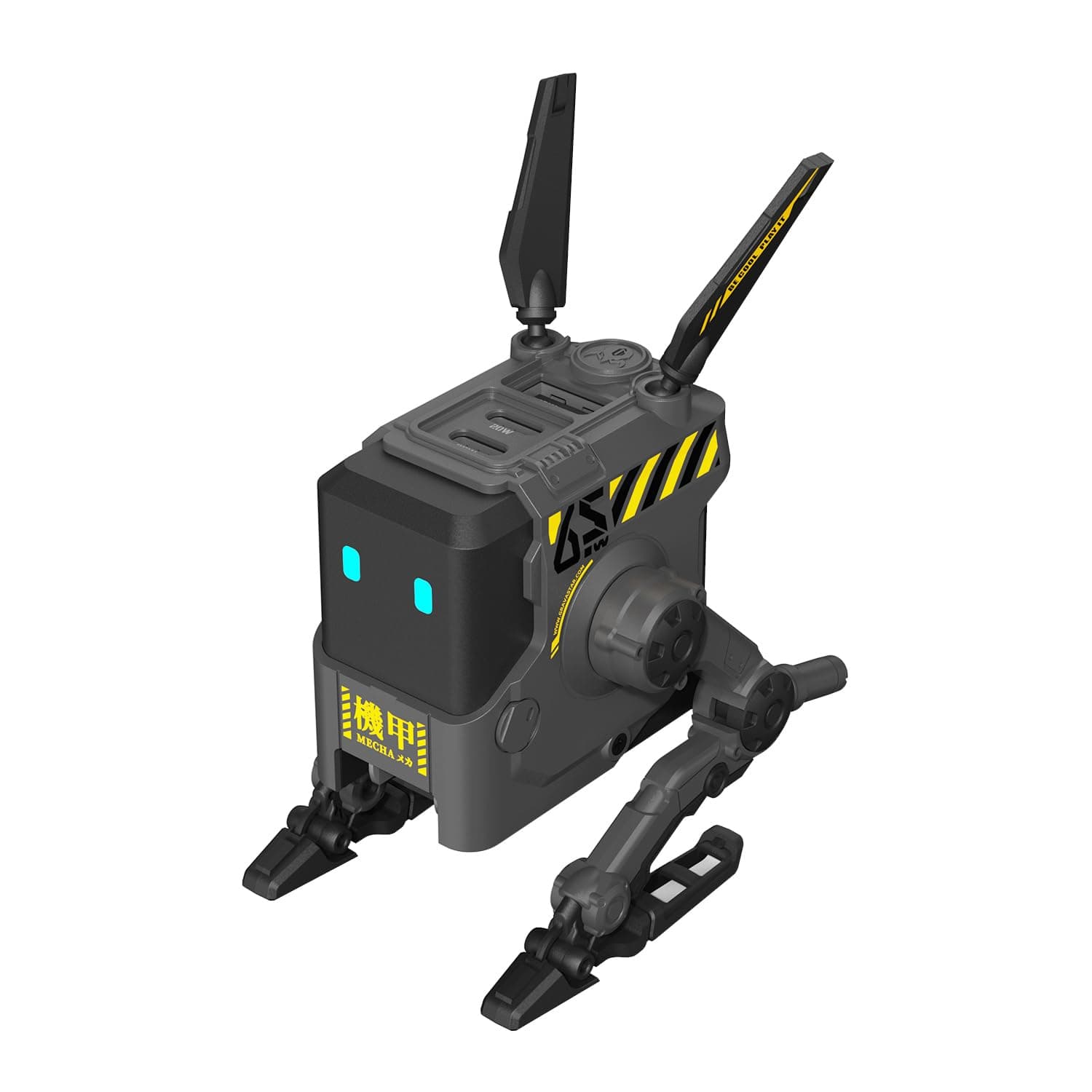 GravaStar Alpha65 65W GaN Mecha Charger (War-Damaged Grey)