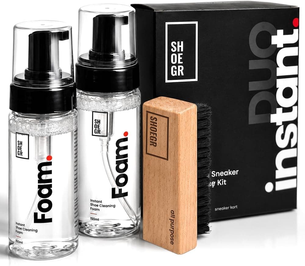 Instant Shoe Cleaner Foam Eraser Kit with Brush